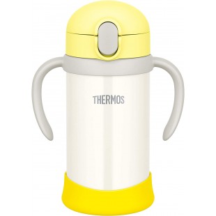 Thermos Vacuum Insulated Baby Straw Bottle 350ml-Yellow